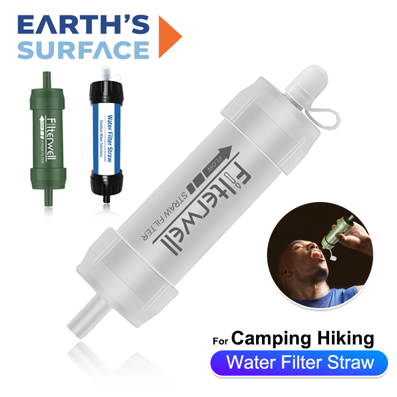 Water Purification Straw - فلتر مياه محمول صغير للاستخدام الخارجي،