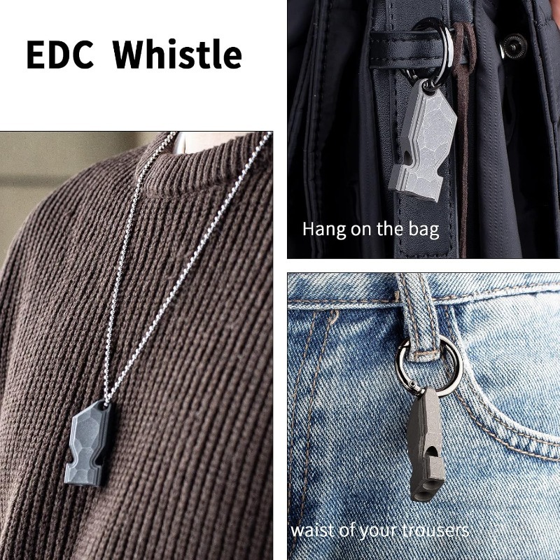 صافرة طوارئ من التيتانيوم، صاف - مراجعة Emergency Whistle Loud وسعره