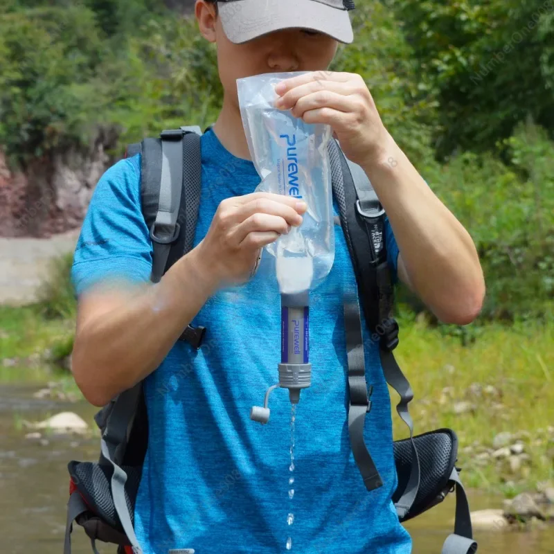 منقي مياه خارجي بغشاء ترشيح فا - مراجعة Water Purification Straw وسعره