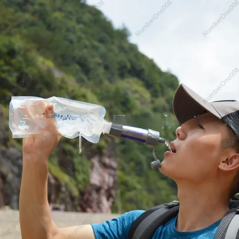 منقي مياه خارجي بغشاء ترشيح فا - مراجعة Water Purification Straw وسعره